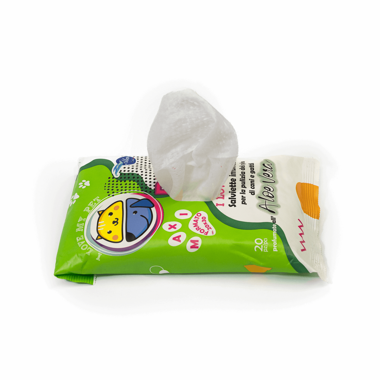 Tet-e-Pet Aloe Vera Pet Wipes – 20 Count | Gentle & Hydrating Grooming Wipes for Pets