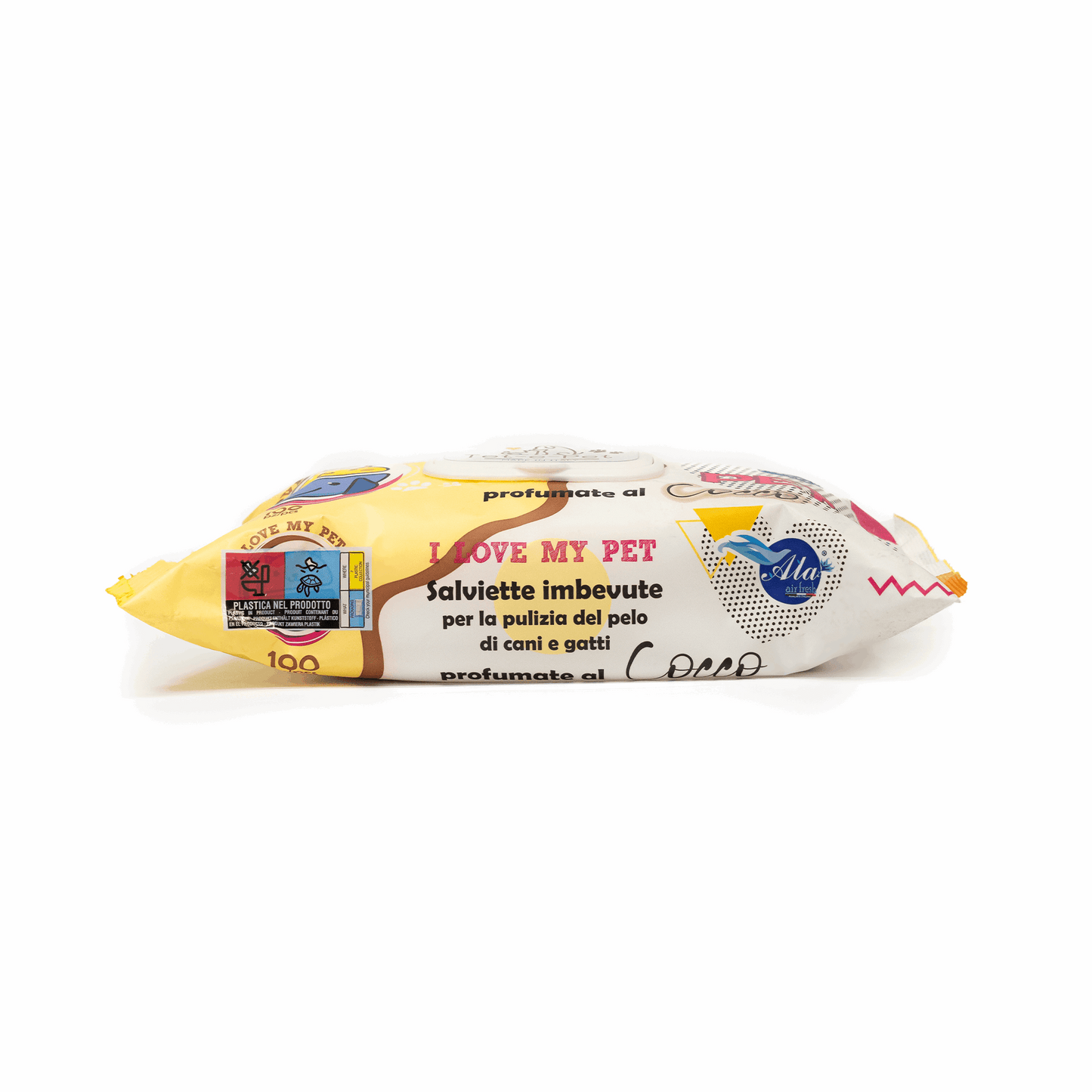 Tet-e-Pet Coconut (Cocco) Pet Wipes – 100 Count | Nourishing & Refreshing Wipes for Pets