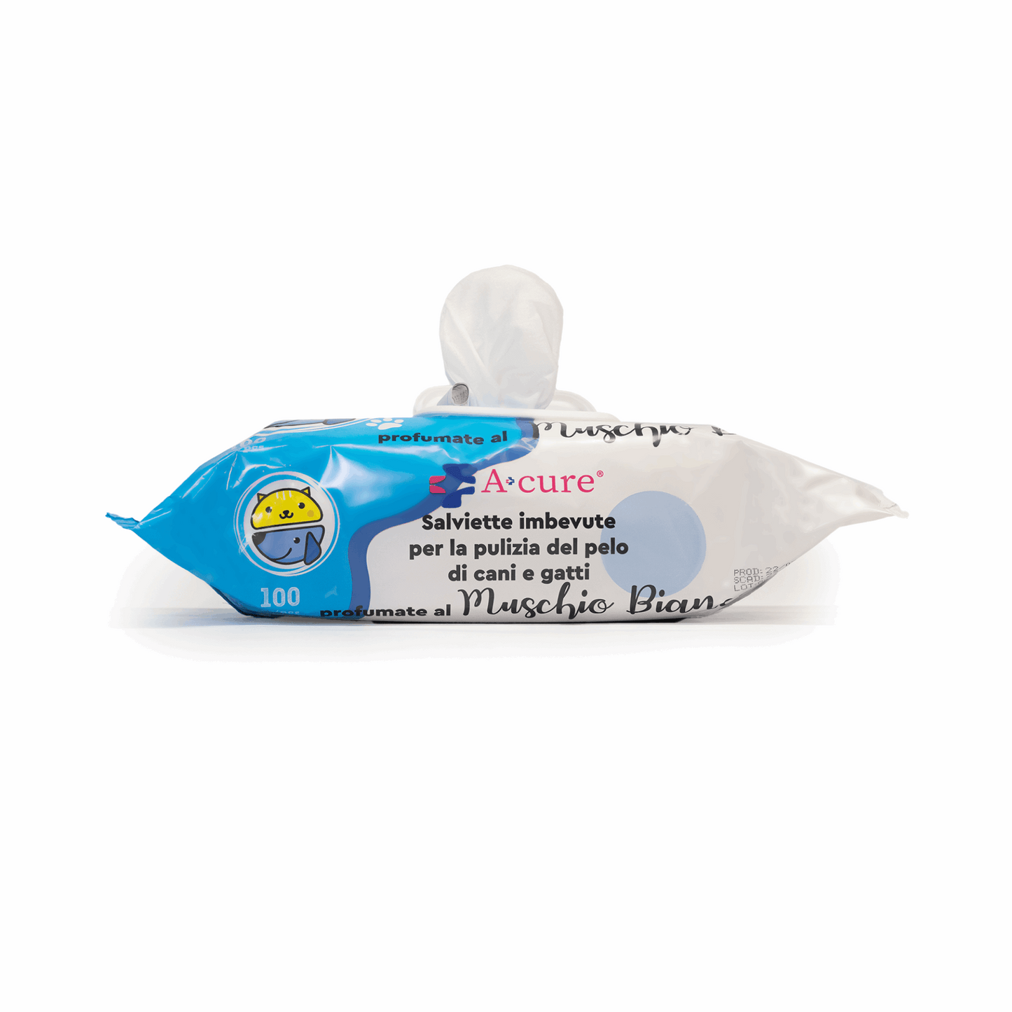 Tet-e-Pet White Moss (Muschio Bianco) Pet Wipes – 100 Count | Hypoallergenic Dog & Cat Wipes