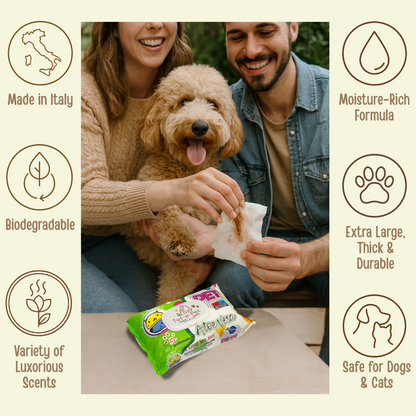 antibacterial wipes for dogs – Large 100 Pcs