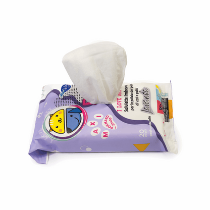 Tet-e-Pet Lavender (Lavanda) Pet Wipes – 20 Count | Soothing & Deodorizing Wipes for Dogs & Cats