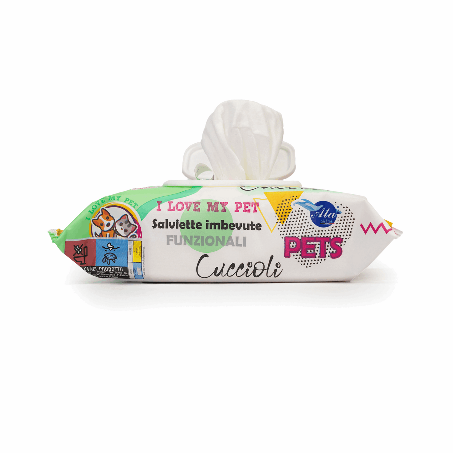 Tet-e-Pet Puppy (Cuccioli) Sensitive Pet Wipes – 40 Count | Extra-Gentle & Safe for Puppies