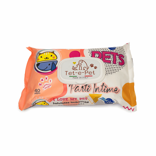 Tet-e-Pet Intimate Areas (Parti Intime)Sensitive Pet Wipes – 40 Count | Ultra-Soft Wipes for Delicate Areas