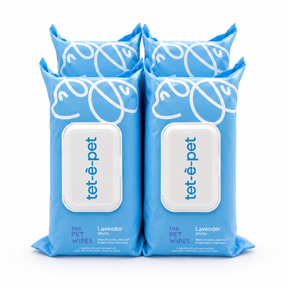tet-è-pet premium grooming care wipes for dogs and cats