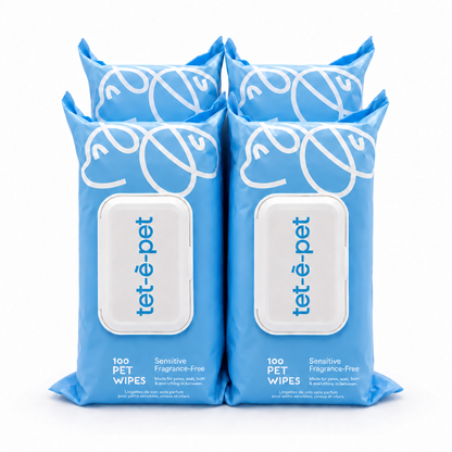 tet-è-pet premium grooming care wipes for dogs and cats